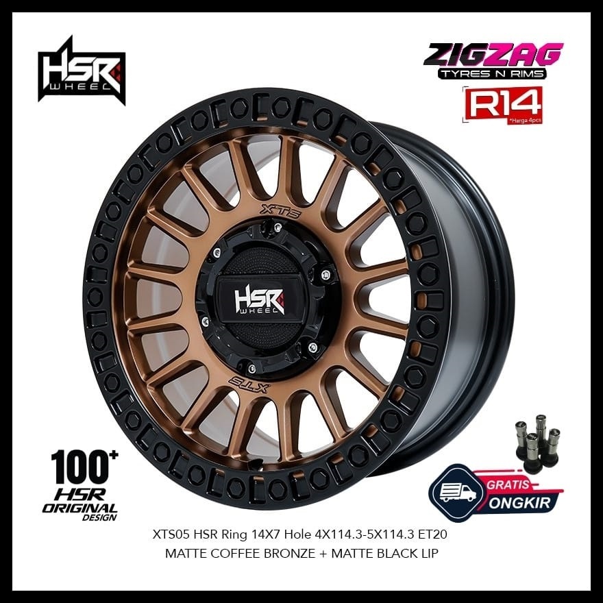Velg Mobil  R14 Offroad Sandy Grey Pelek Racing Ring 14 Avanza Xenia L300 Grand Max Luxio