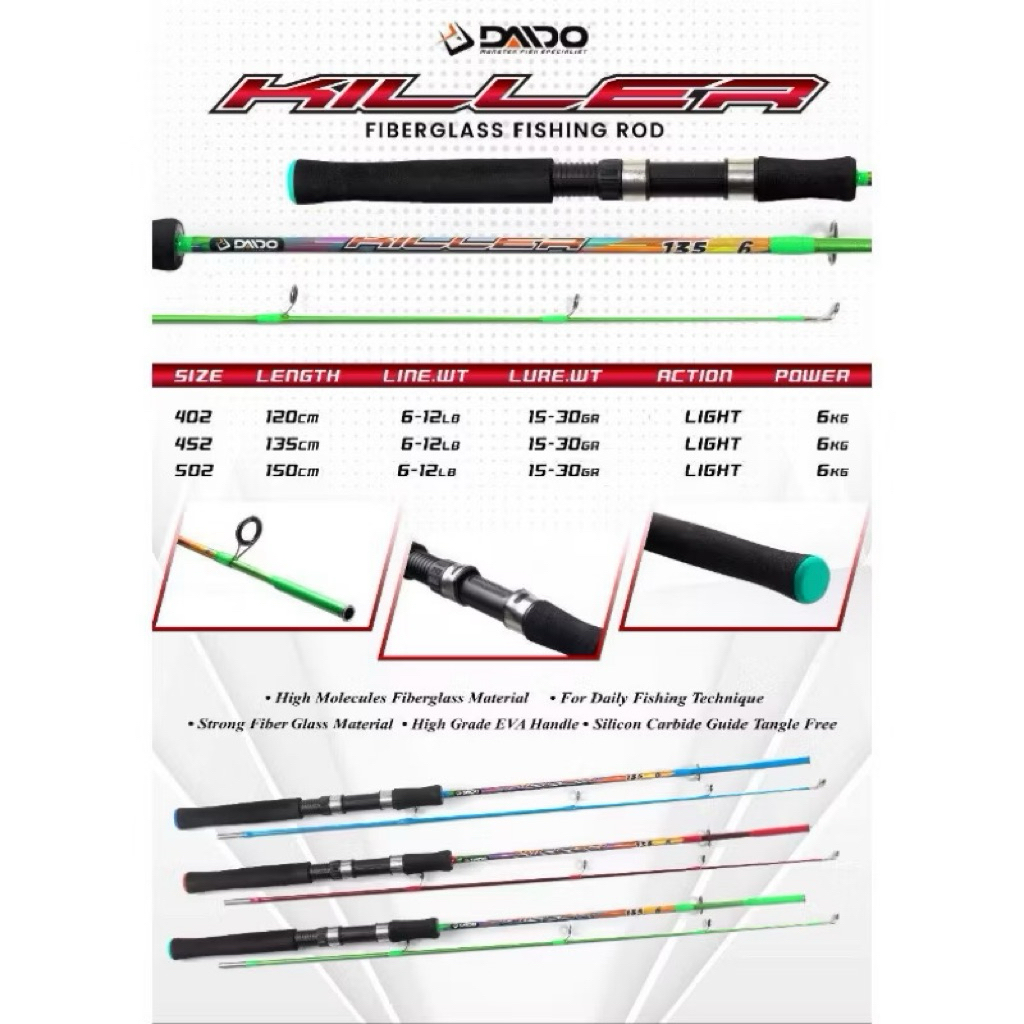 Joran Pancing S2 150cm&135cm Kuat&Tahan
