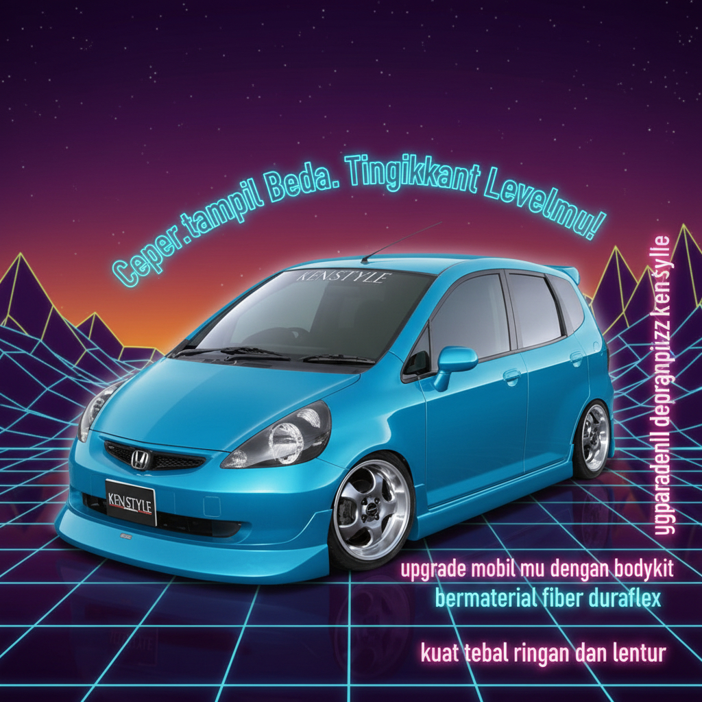 BodyKit Honda Jazz GD3 2003 2004 2005 2006 kenstyle body kit jazz gd3