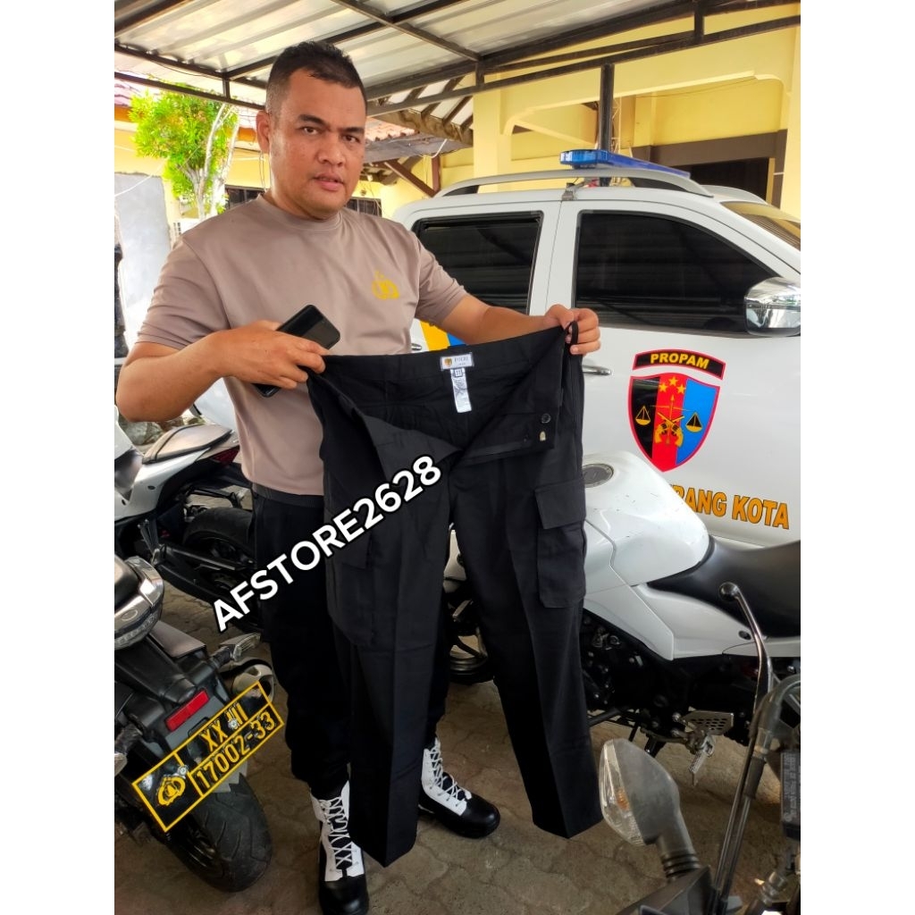 CELANA PDL JATAH POLRI COKLAT & HITAM ASLI ORIGINAL 100%