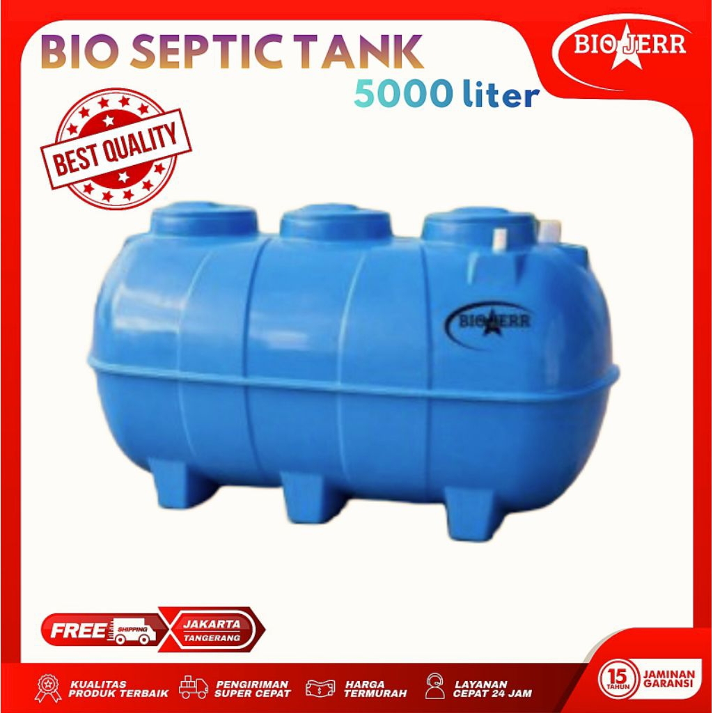 Septic Tank 5000 liter,Spiteng 5000 Liter BIOJERR, RAMAHLINGKUNGAN