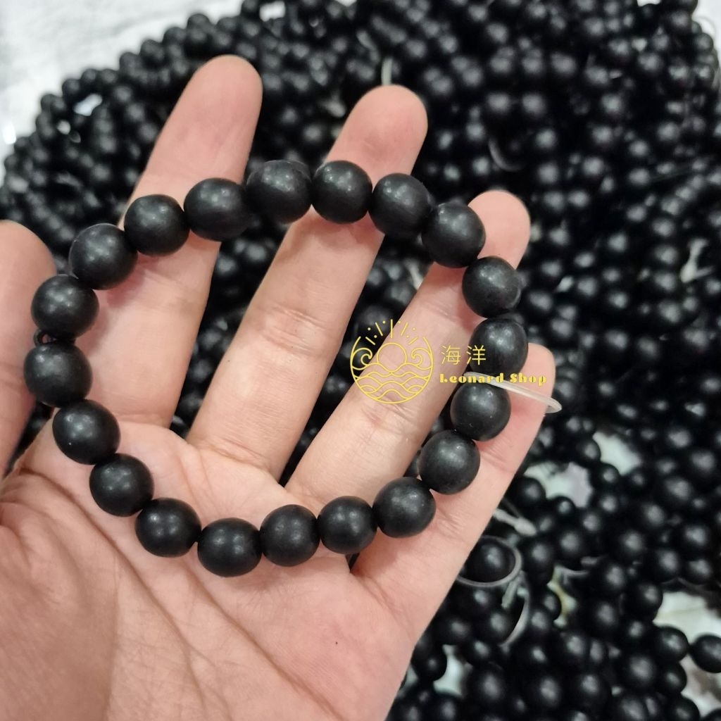 GELANG GAHARU HITAM TENGGELAM KALIMANTAN WANGI KUALITAS ASLI GRADE A NATURAL AGARWOOD UNISEX BRACELE