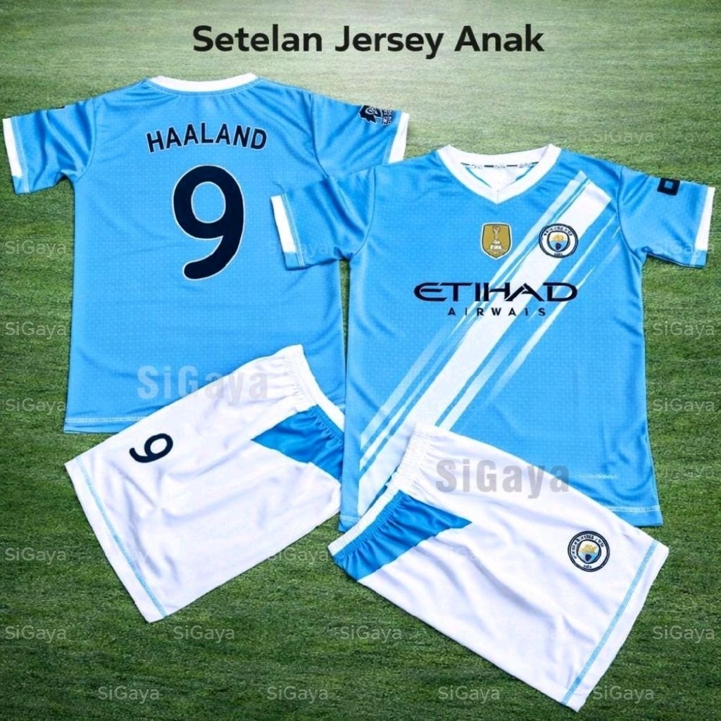 Baju Bola Anak Biru Langit City25 Kids Home