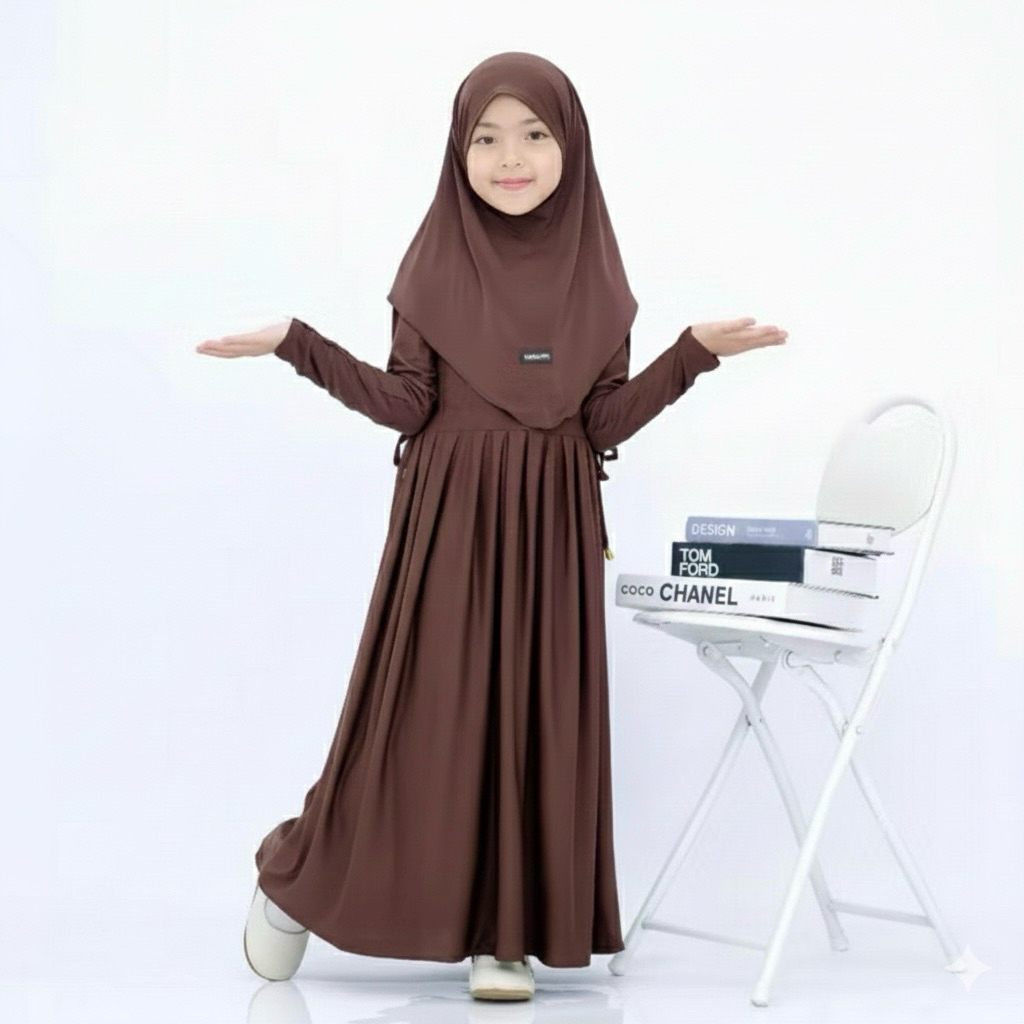 GAMIS ABAYA ANAK INAYAH / GAMIS ANAK / ABAYA ANAK SET HIJAB
