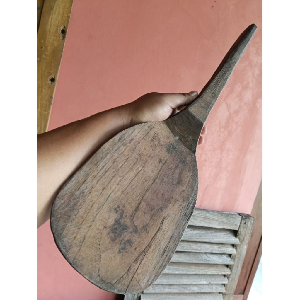 centong entong nasi kayu jati lawas jadul