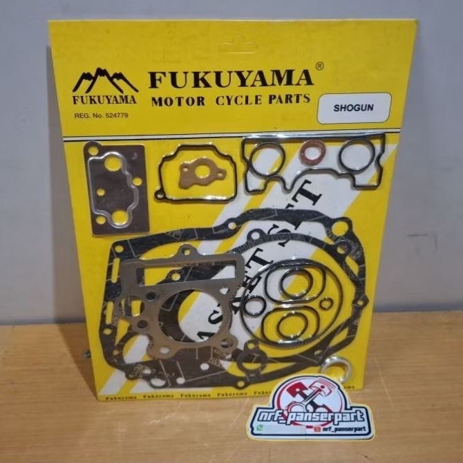PAKING FULLSET SHOGUN 110/GASKET FULL SET SUZUKI SHOGUN R 110 LAMA SENG TIPIS FUKUYAMA/MURATOR/ES pa