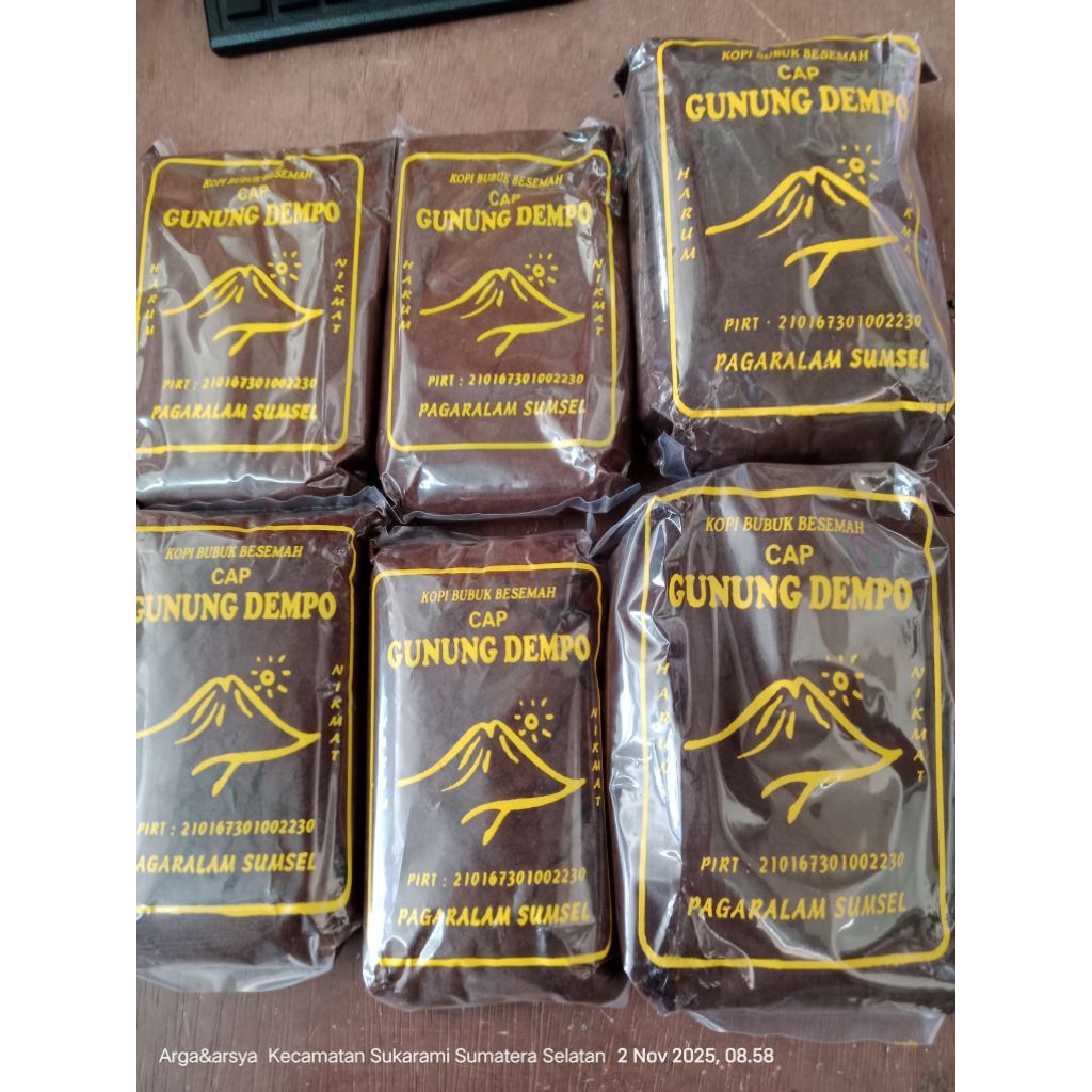 kopi bubuk pagar alam 100g, asli, alami, wangi