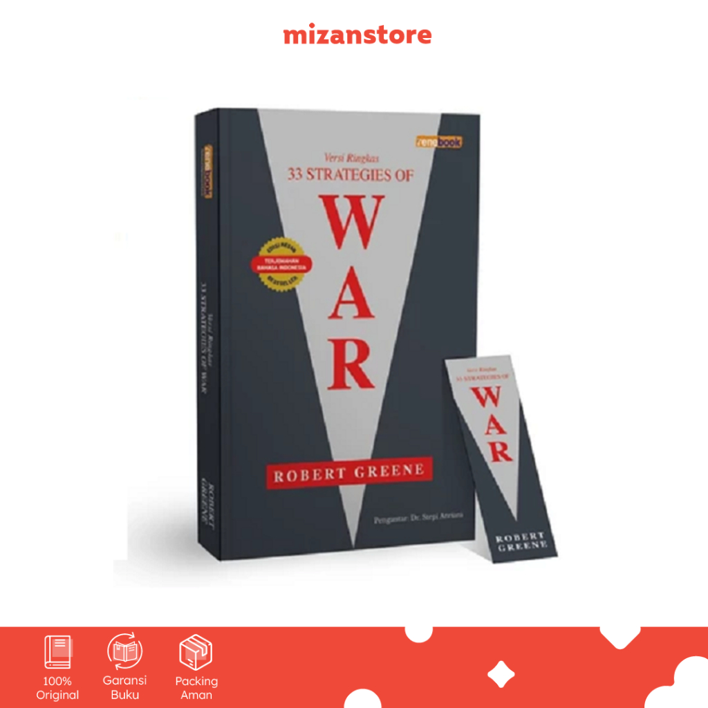 Buku 33 Strategies of War - Robert Greene - Terjemahan Self Improvement Versi Ringkas - Mizan Jakart