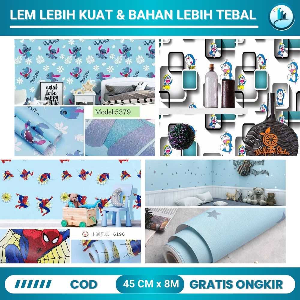 Wallpaper Dinding Kamar Tidur Anak Wallpaper Dinding Anak Laki Laki Wallpaper Dinding Anak Doraemon