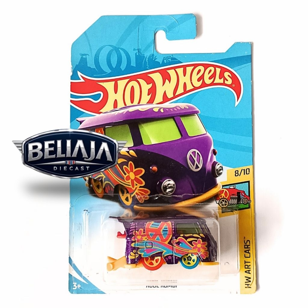 HOT WHEELS KOOL KOMBI PURPLE HW ART CARS THREGULER