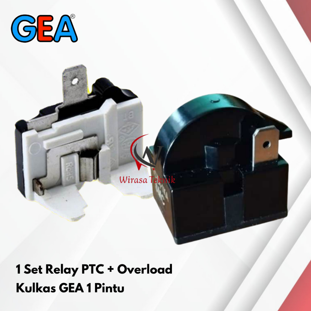 PTC Relay Overload Untuk Kulkas GEA 1 Pintu