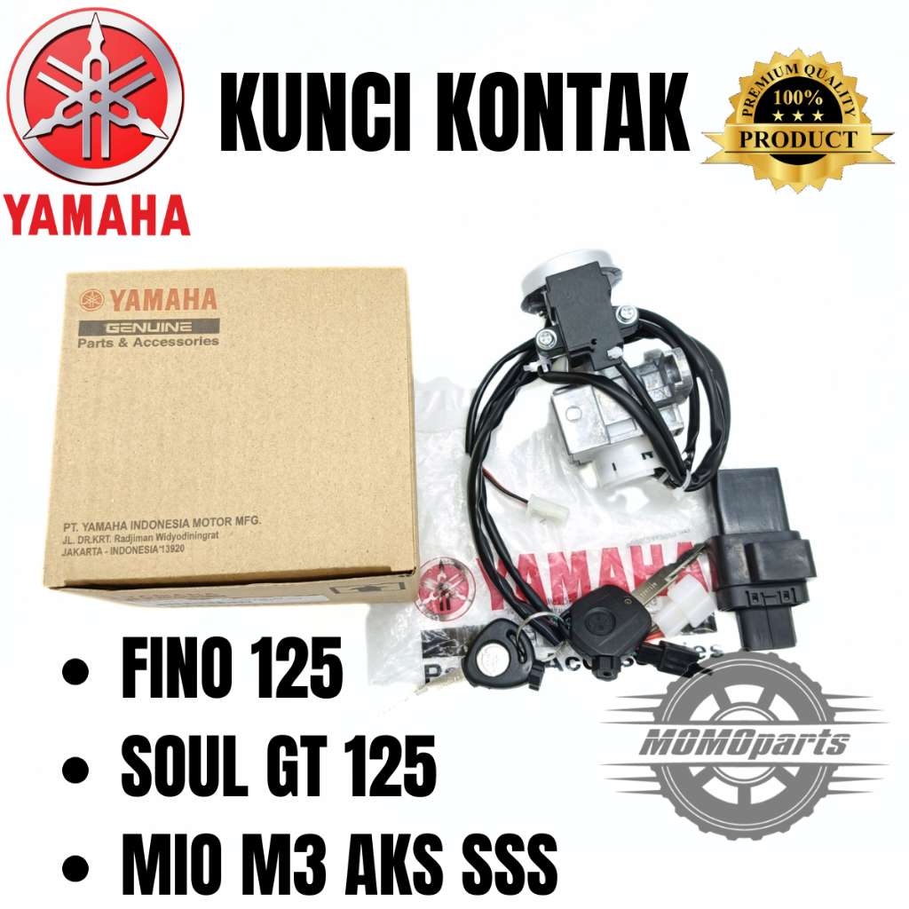 KUNCI KONTAK YAMAHA BJ8 FINO 125 SOUL GT 125 MIO M3 AKS SSS KUALITAS ORI YGP SATU SET ORSINIL PRESIS