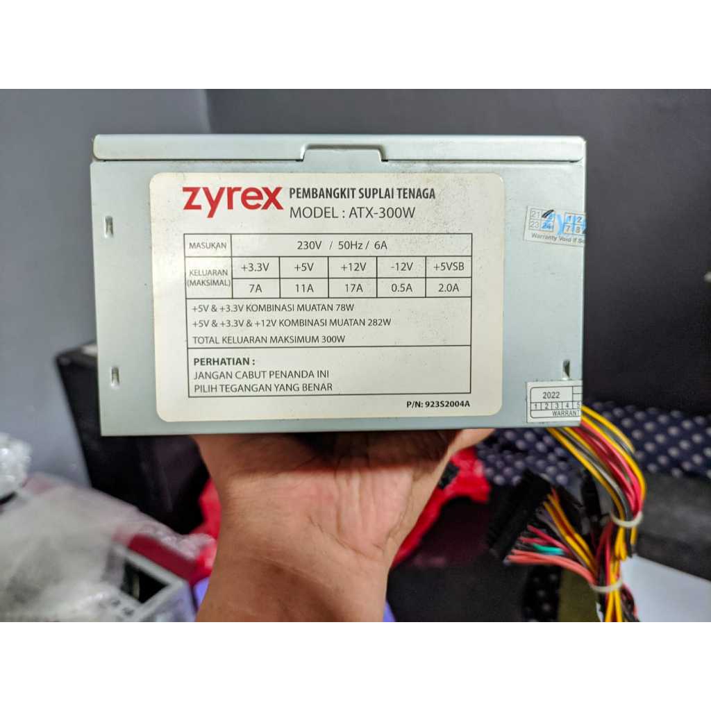 PSU Merk Zyrex 300W Copotan PC Build Up