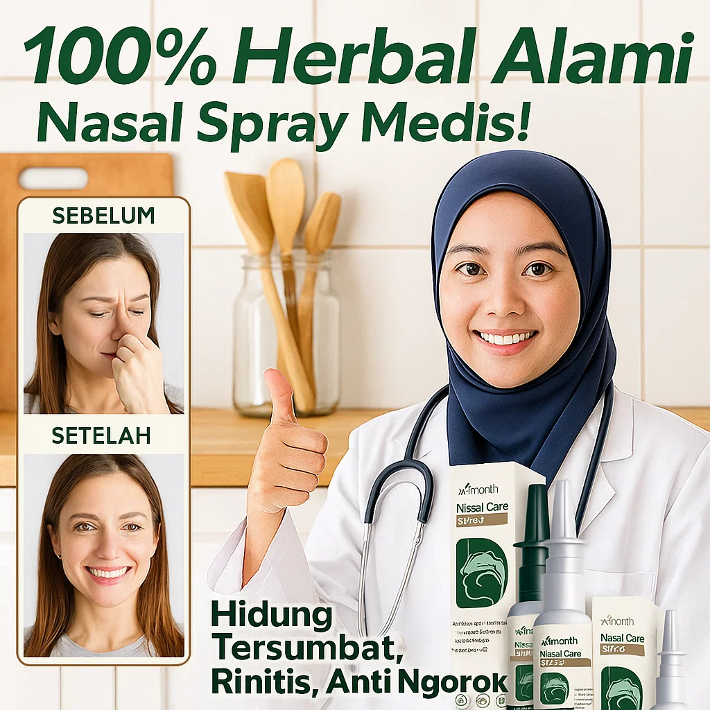 Herbal Alami Medis Semprotan Pembersih Hidung /Semprot Hidung Herbal Anti Dengkur / Perawatan Hidung