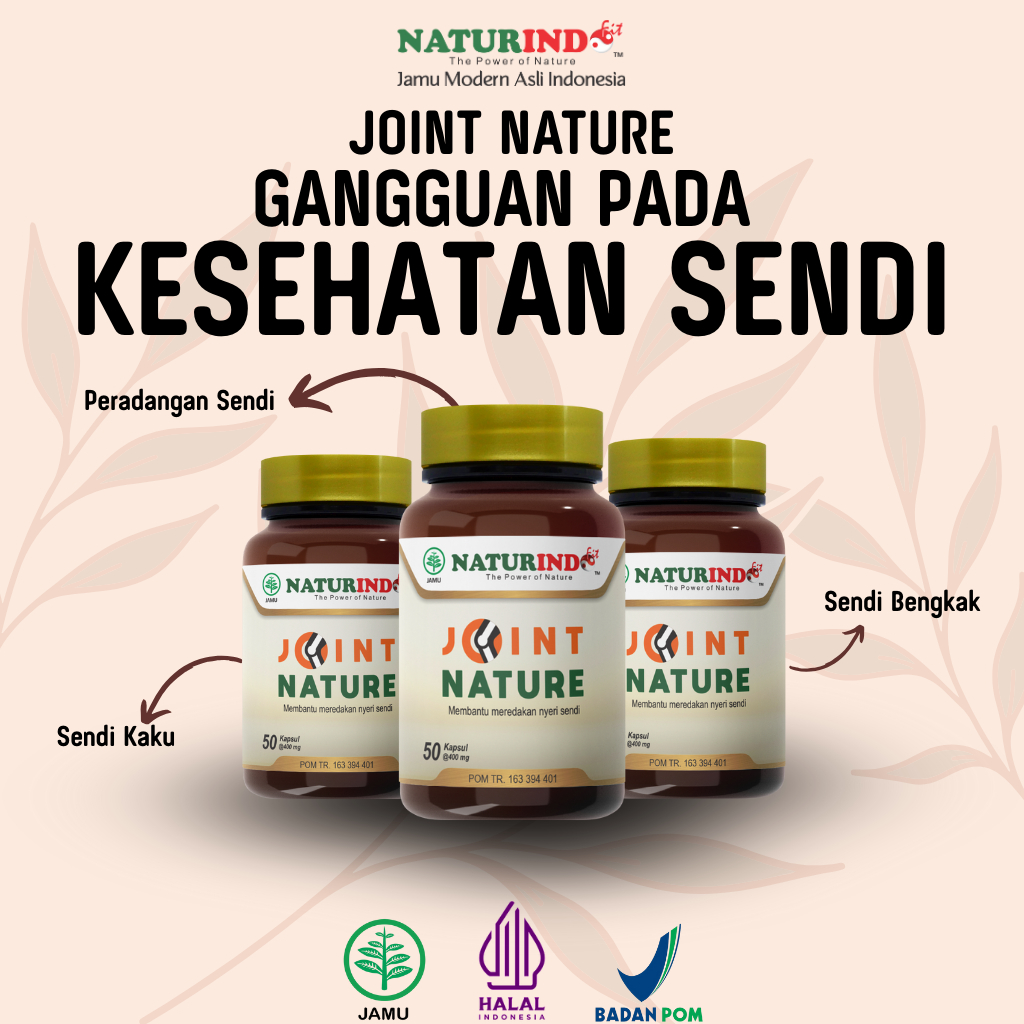 Naturindo Joint Nature Herbal kesehatan Sendi Sendi Kaku Peradangan Sendi Sendi Bengkak
