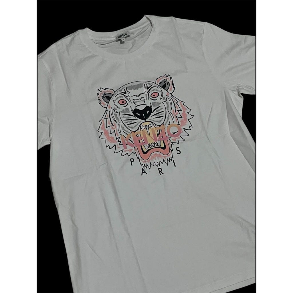 Kenzo Tiger T-Shirt Pink Logo