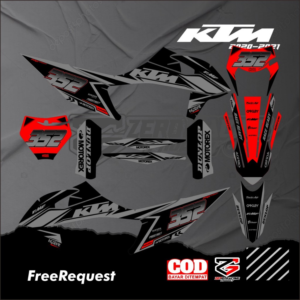 Decal KTM tahun 2020 - 2021 KTM 85 full body decal KTM 250 free request Decal KTM 85/250