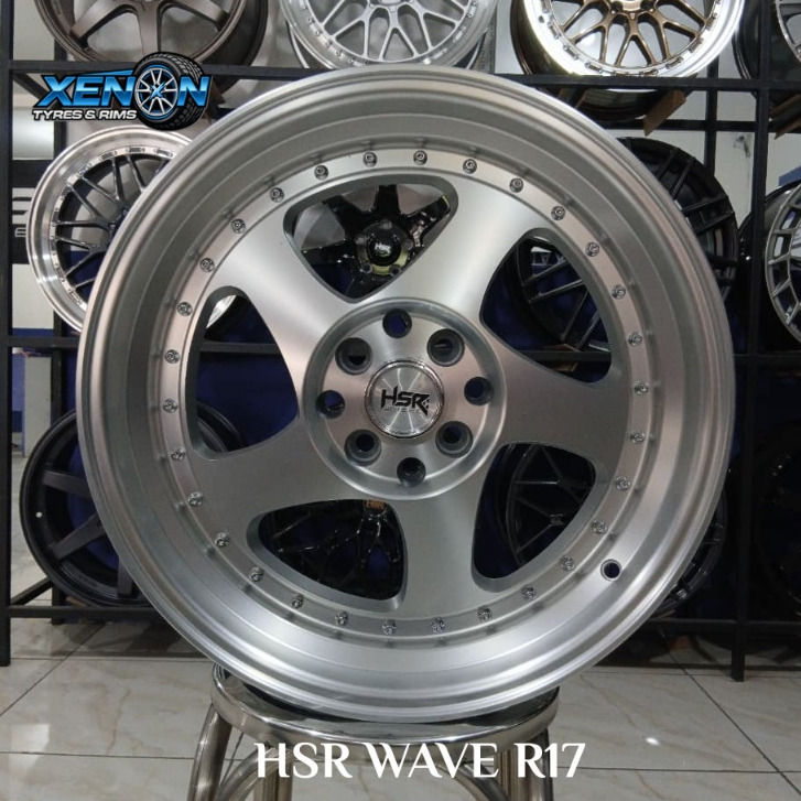Velg samlong ring 17 di HSR WAVE hole 4x100 dan 4x114 dan 100% ORIGINAL HSR
