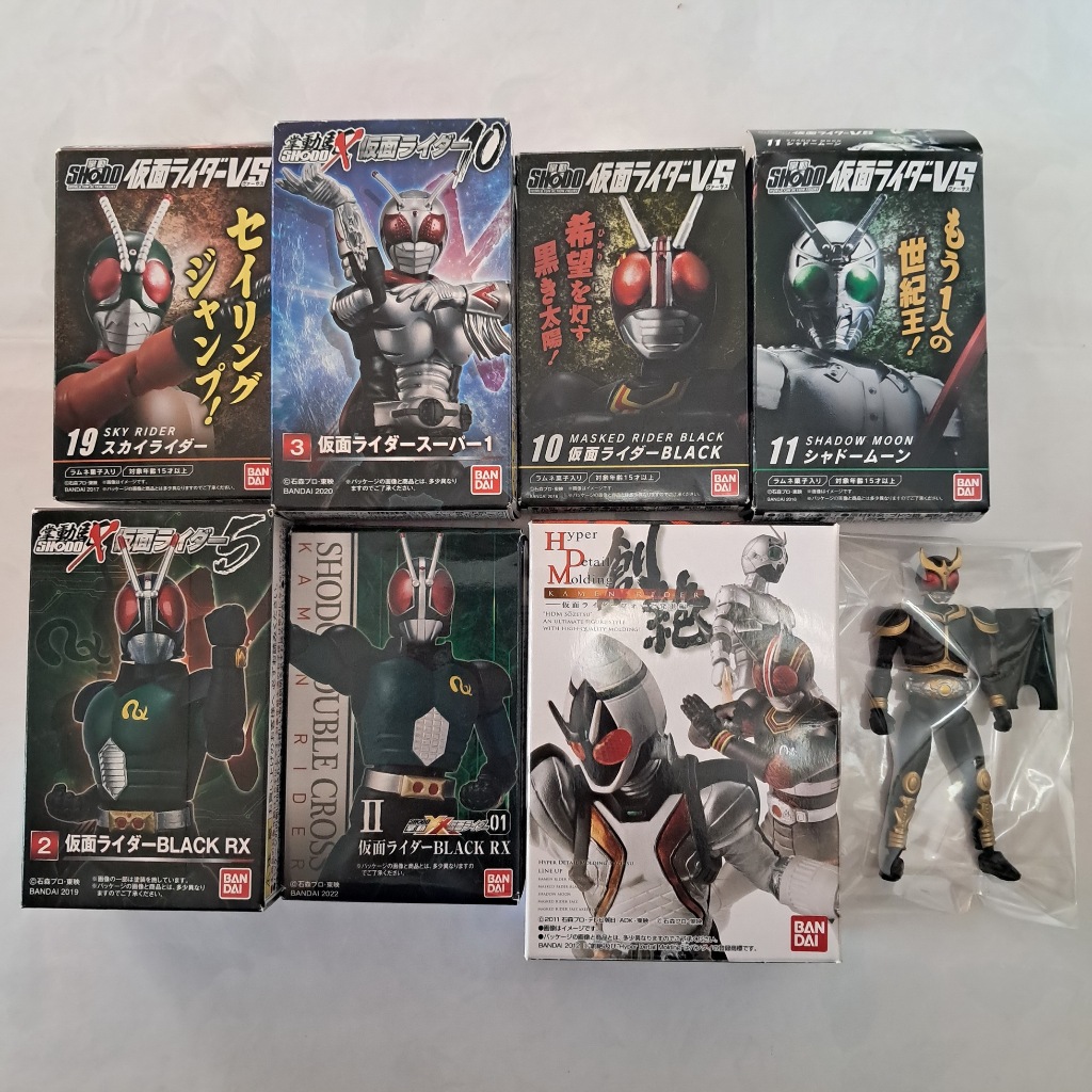 SHODO Kamen Rider Black, RX, Super One, Skyrider, Kuuga dll