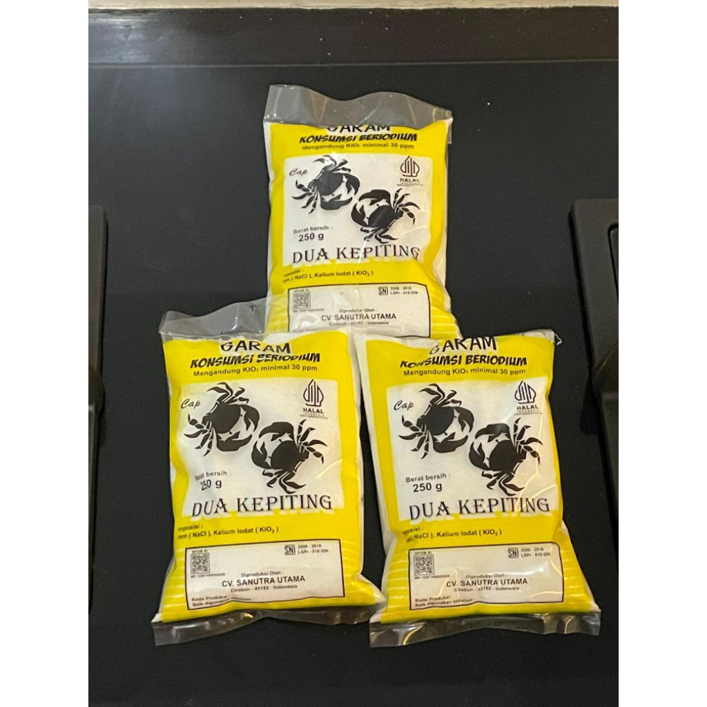 Garam Masak Garam Meja Garam Dapur Cap 2 Kepiting 250gr