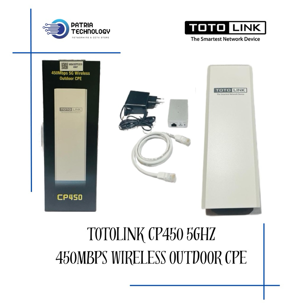 TOTOLINK CP450 5GHz 450Mbps WIRELESS OUTDOOR CPE