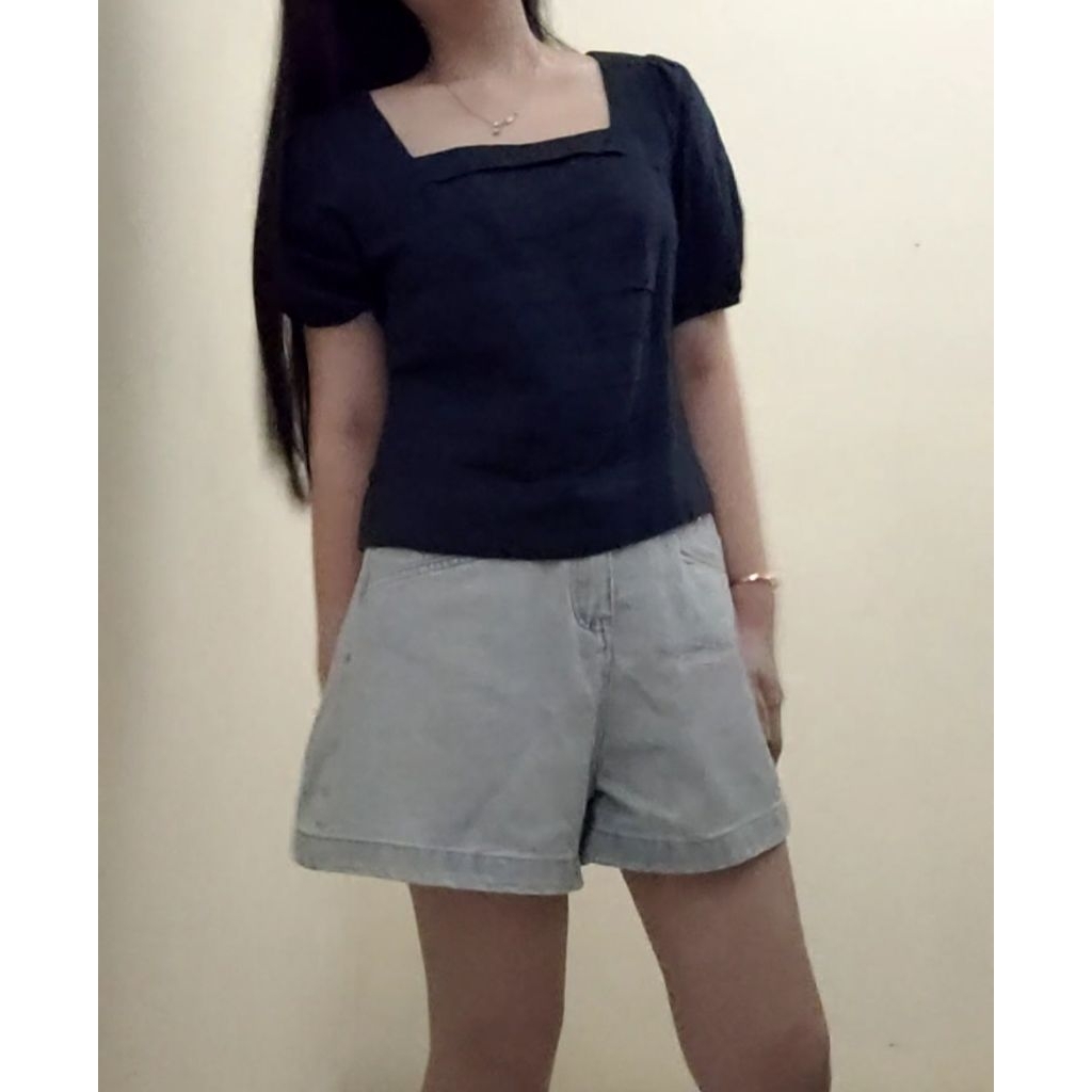 atasan navy KARORO (preloved)