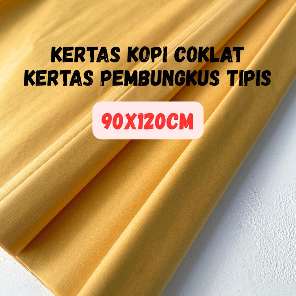 {25} kertas kopi - kertas pembungkus - kertas coklat tipis