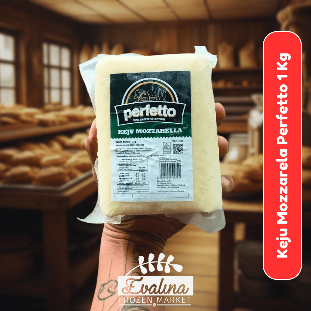 Keju Mozarella Perfetto 1Kg Mozzarella Perfetto 1 Kg Mozarela 1 Kg