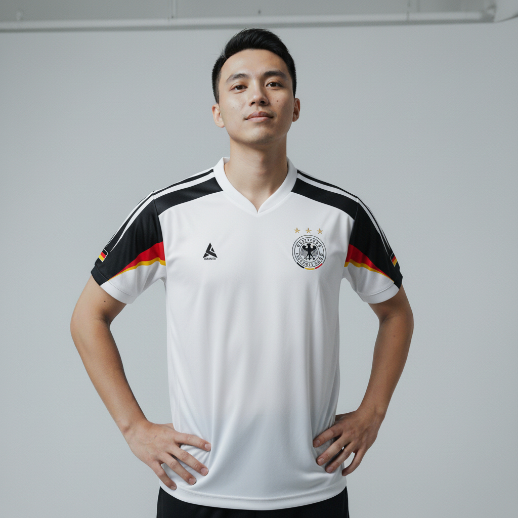 ATHLETIC SPORTWEAR - Jersey Bola Fantasy Jerman 2004-2006 Fullprinting Casual - Atasan