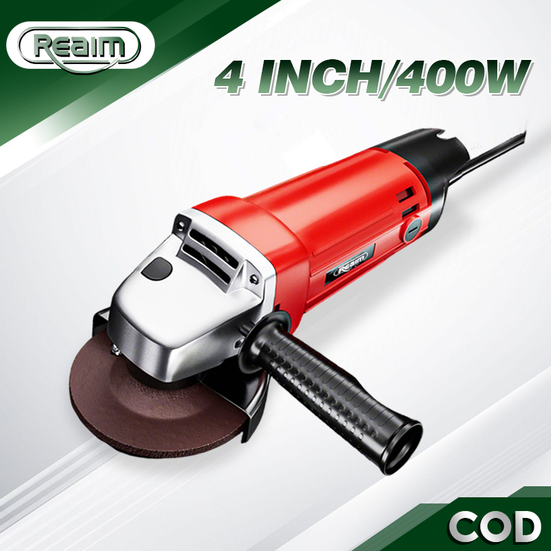 Reaim Mesin Gerinda Tangan 4 Inch Kualitas Hand Grinding Machine AngleGrinderAlatPemotongAlatListrik