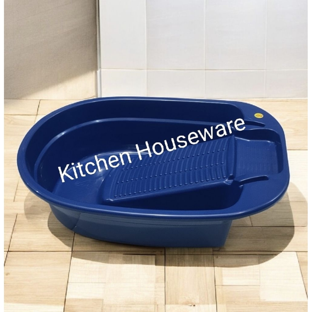 Baskom cuci Bak Ember Cucian Plastik Oval Papan Gilasan