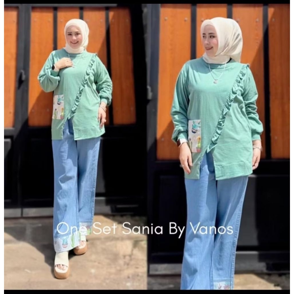 Setelan Celana Wanita - One Set Sania By Vanos Premium Terbaru