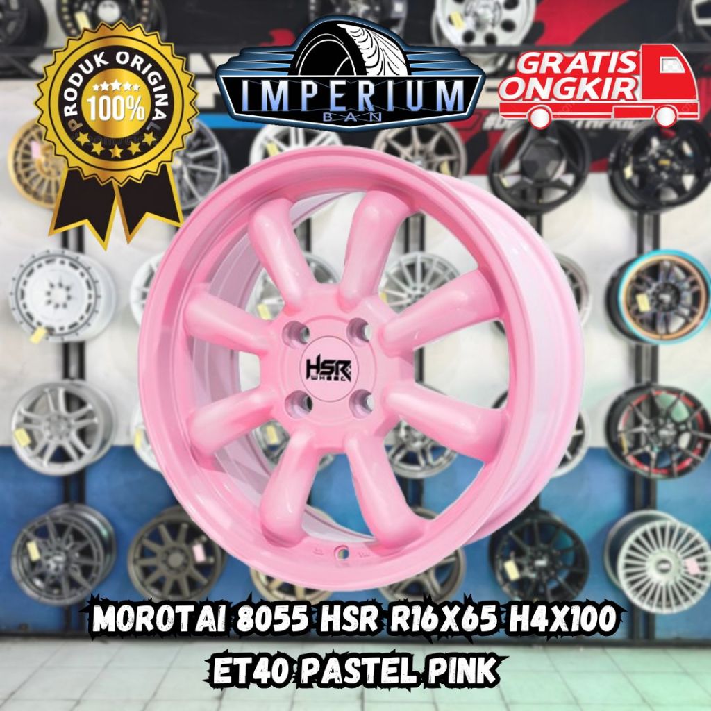 Pelek Mobil Wuling Binguo Byd Atto1 Mirage March Ayla Brio Agya Velg HSR MOROTAI R16 Lebar 6,5 inc