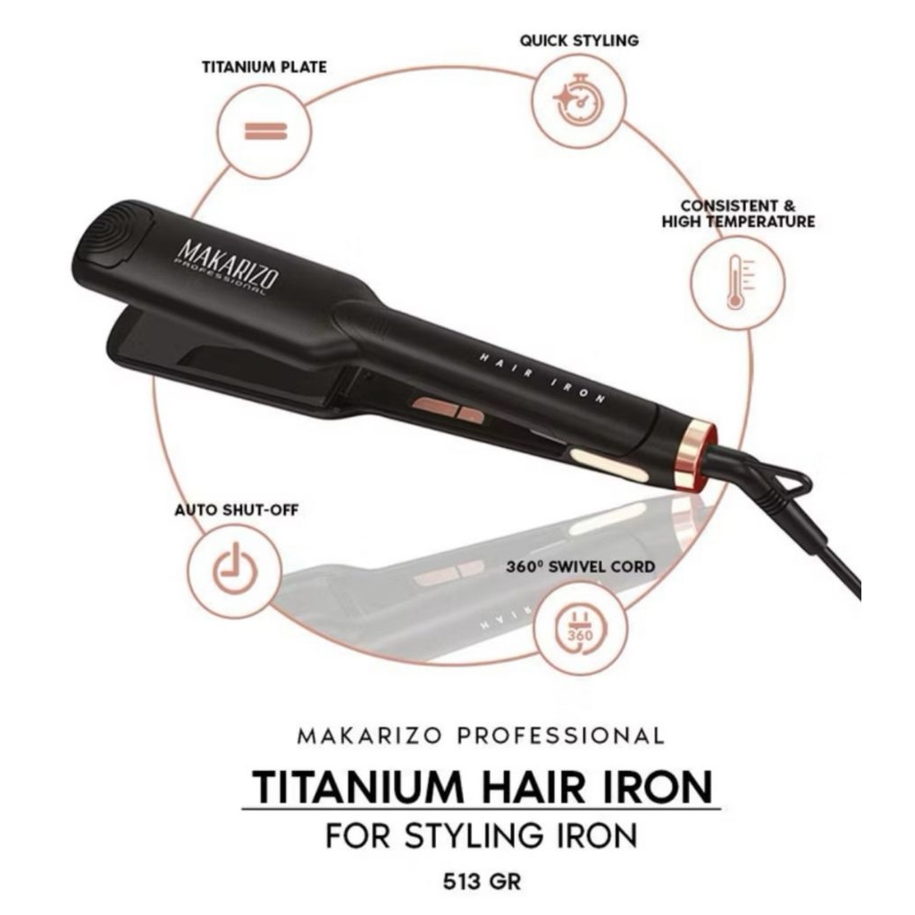 catokan rambut Makarizo Professional Hair Iron