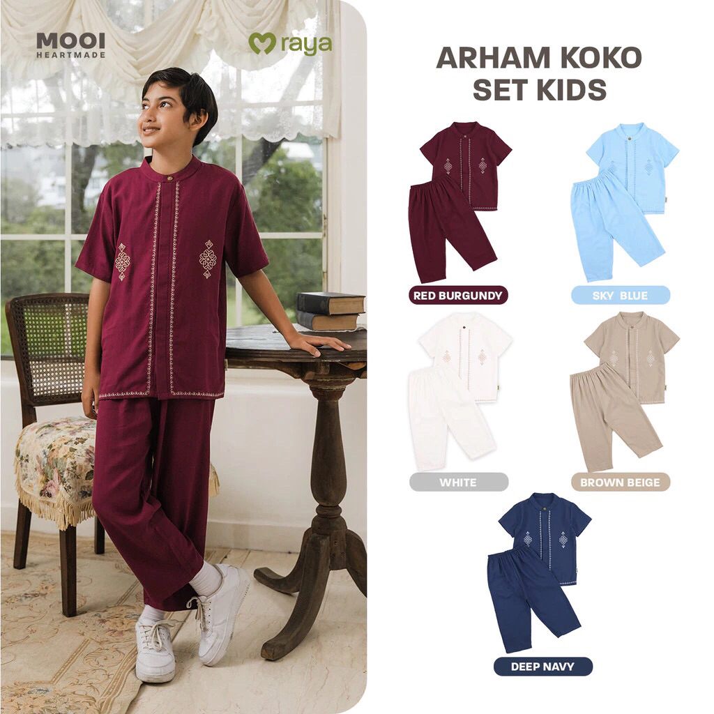 Mooi Arham Koko Set - Setelan Koko Anak Raya Collection