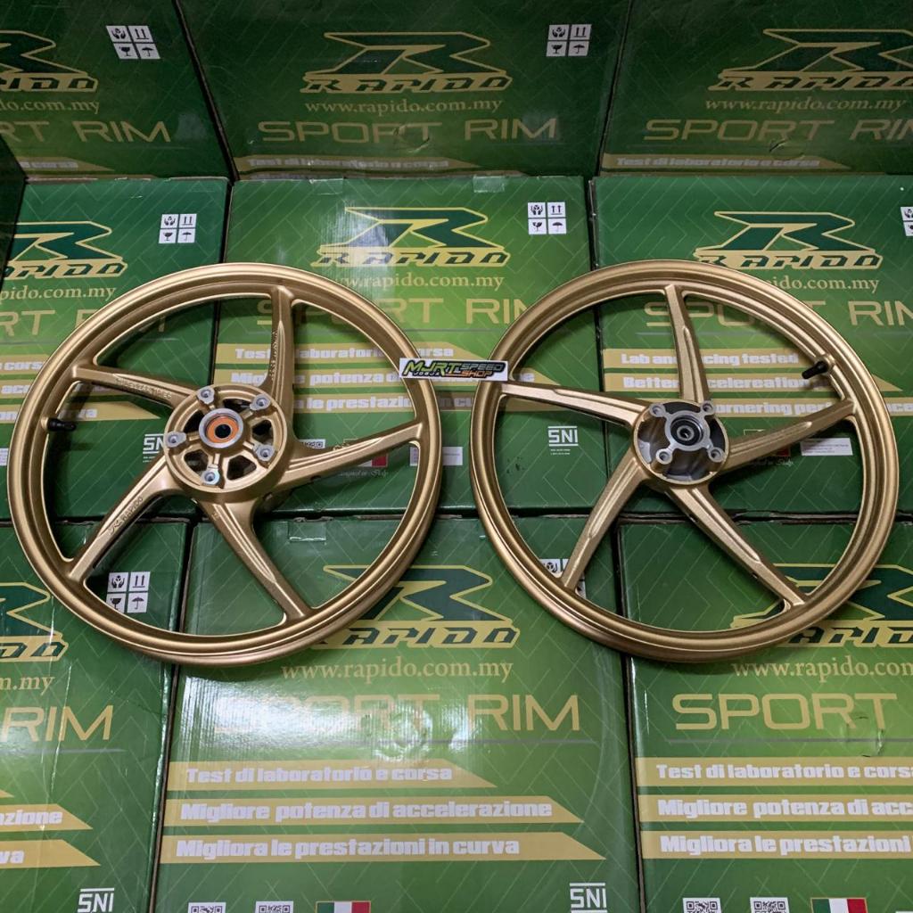 VELG RAPIDO MX KING ORIGINAL MALAYSIA 160 185 17 GOLD