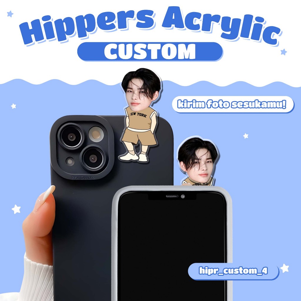 Hippers Acrylic Custom Foto Facegrid – Akrilik Custom Foto Sendiri untuk Case HP, Laptop & Dekorasi