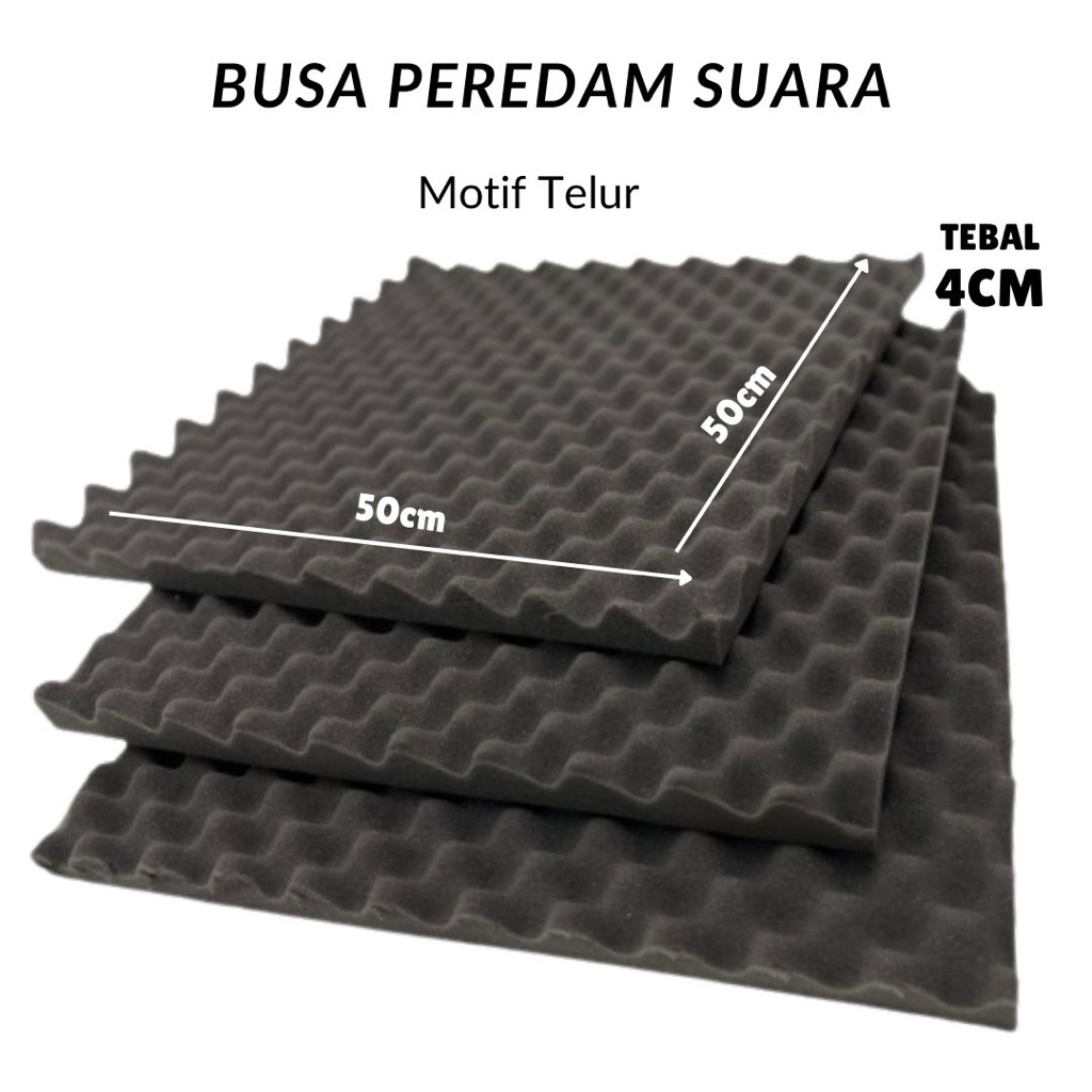 BUSA PEREDAM SUARA RUANGAN UKURAN 50x50cm MODEL ZIGZAG / SQUARE - KOTAK / TELUR / PIRAMID