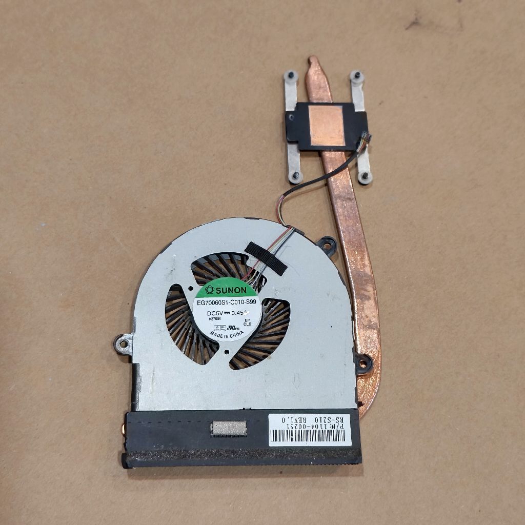 HSF HEATSINK FAN LENOVO IDEAPAD S215 Hetsink Fun Kipas Besi Pendingin Cooler Prosesor Laptop Kondisi
