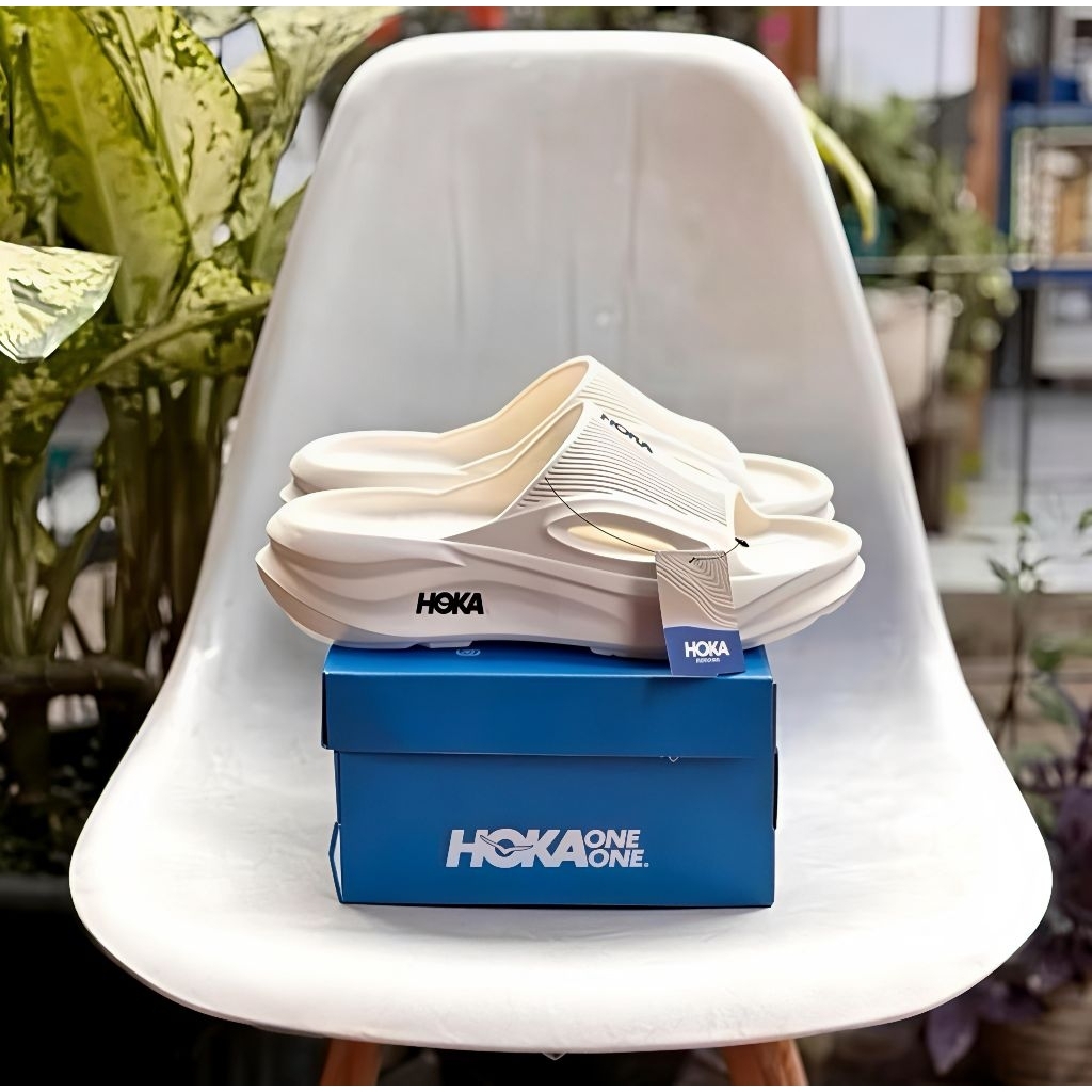 Sandal Slop Houka HJS Grade Original Slide Pria Full Karet Slip On Anti Slip