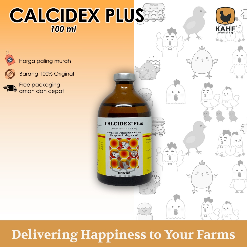 Calcidex Plus 100 ml Obat Lumpuh untuk Sapi Kambing
