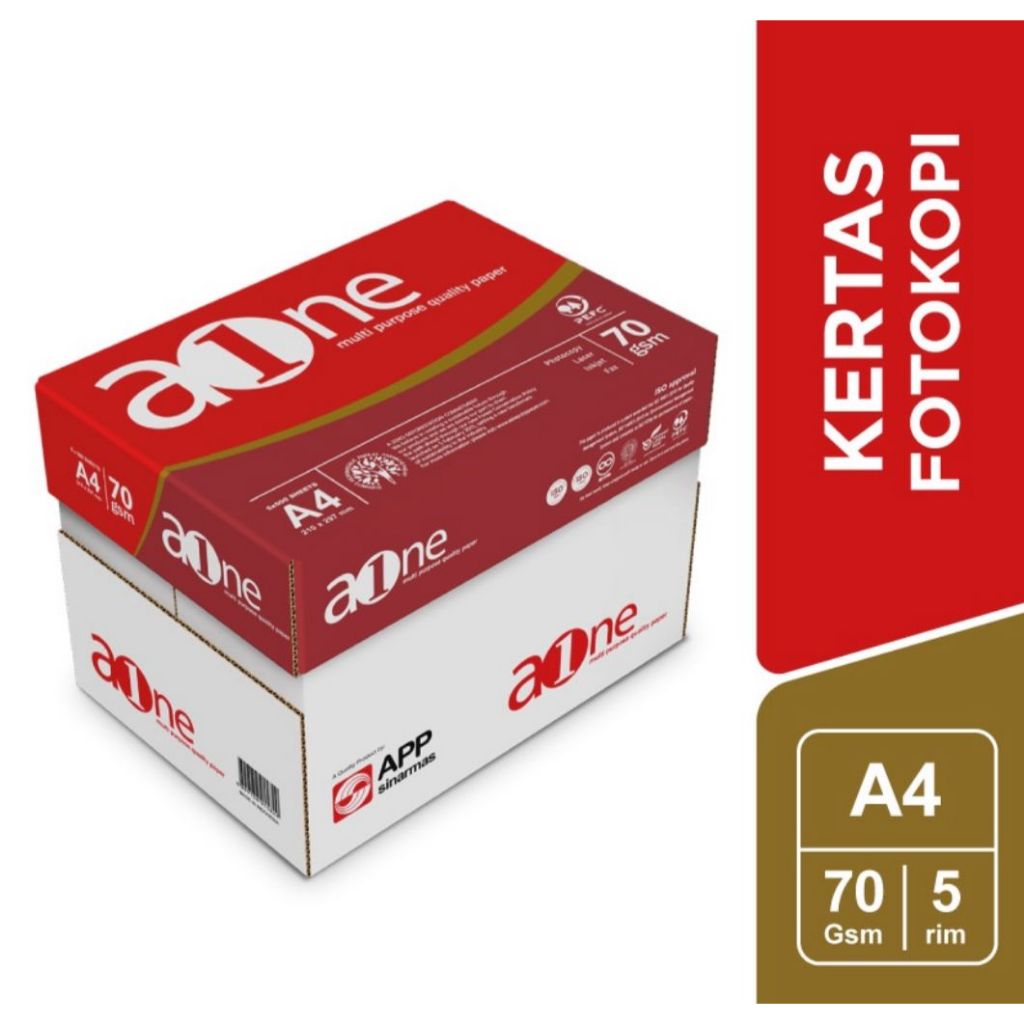 Kertas Fotocopy AONE 70gr A4 (1 rim)