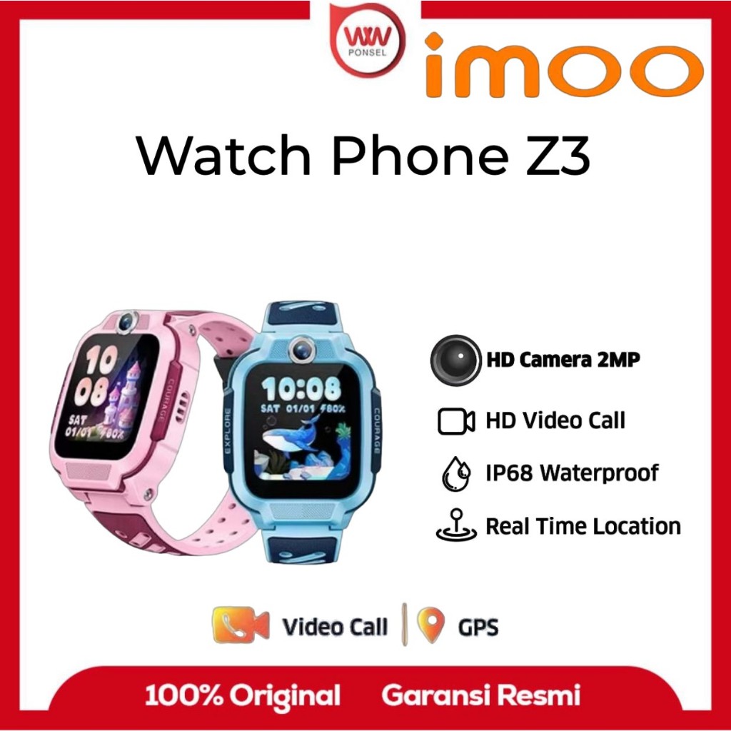 Imoo Watch Phone Z3 Smartwatch Anak Video Call GPS