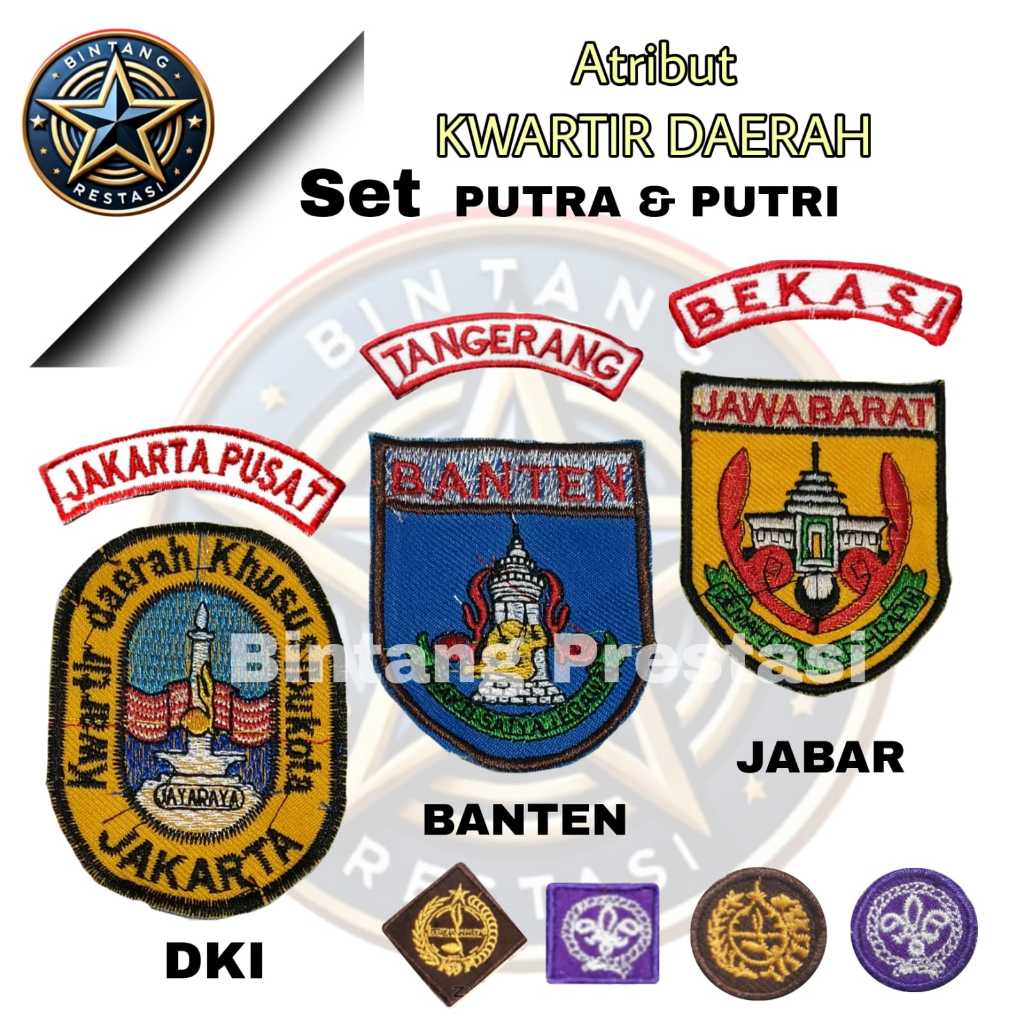 ATRIBUT PRAMUKA KWARTIR KWARDA JAWA BARAT DKI JAKARTA BANTEN/ATRIBUT PRAMUKA