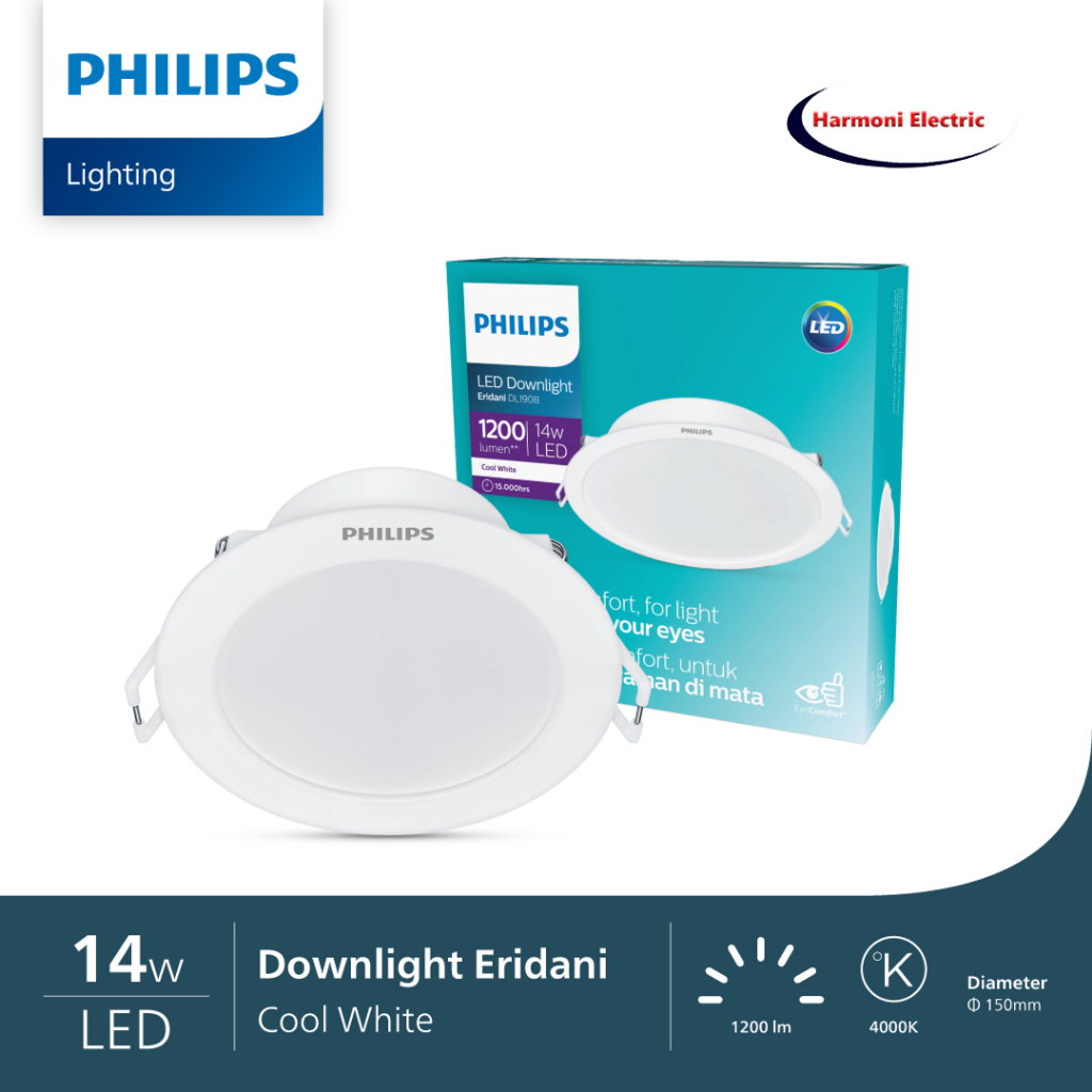 Philips Downlight ERIDANI 14WATT COOL WHITE 4000K