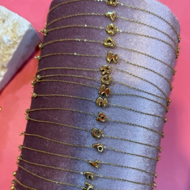 Bubble inisial bracelet