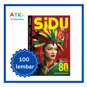 Kertas HVS Sidu A4 80 gsm 100 Lembar / HVS A4 Sinar Dunia 80 gsm / Kertas potocopy A4 80 gsm