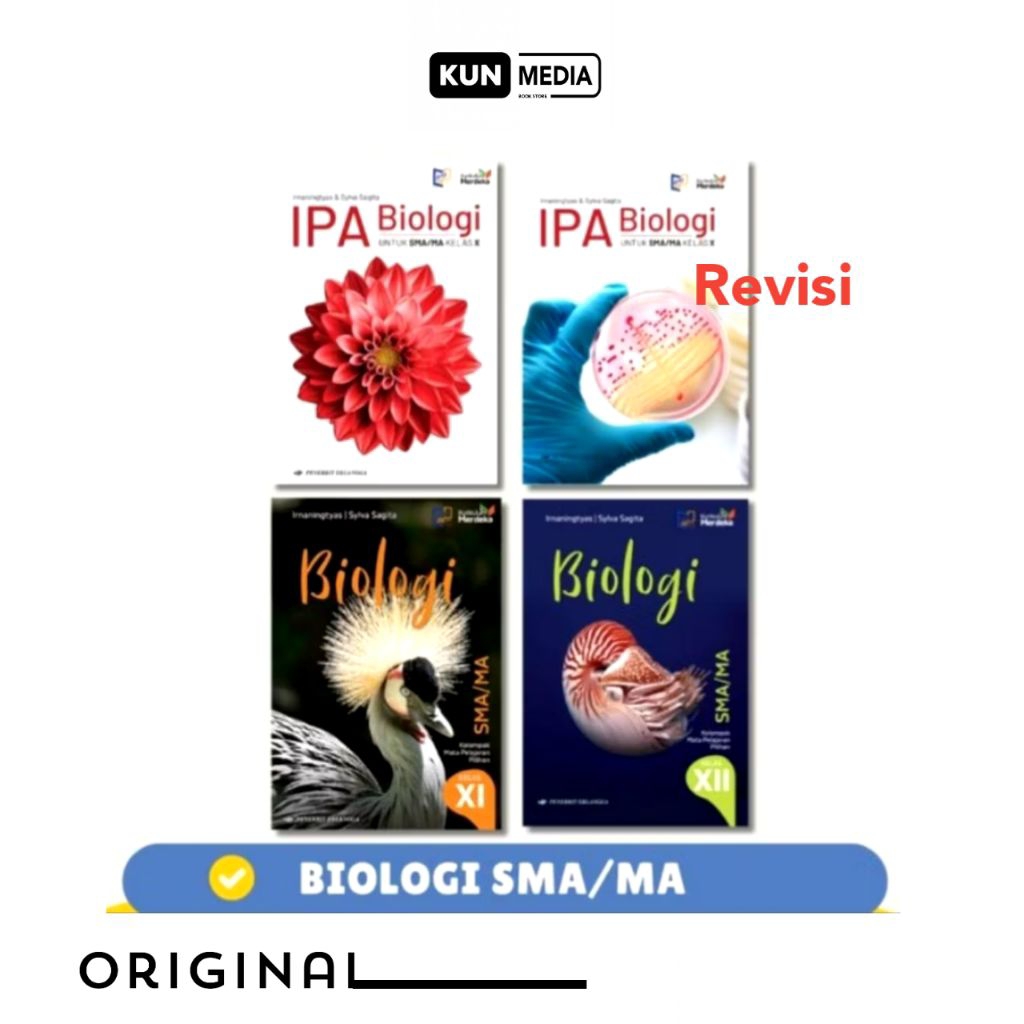 BUKU IPA BIOLOGI REVISI SMA KELAS 10 11 12 KURIKULUM MERDEKA ERLANGGA