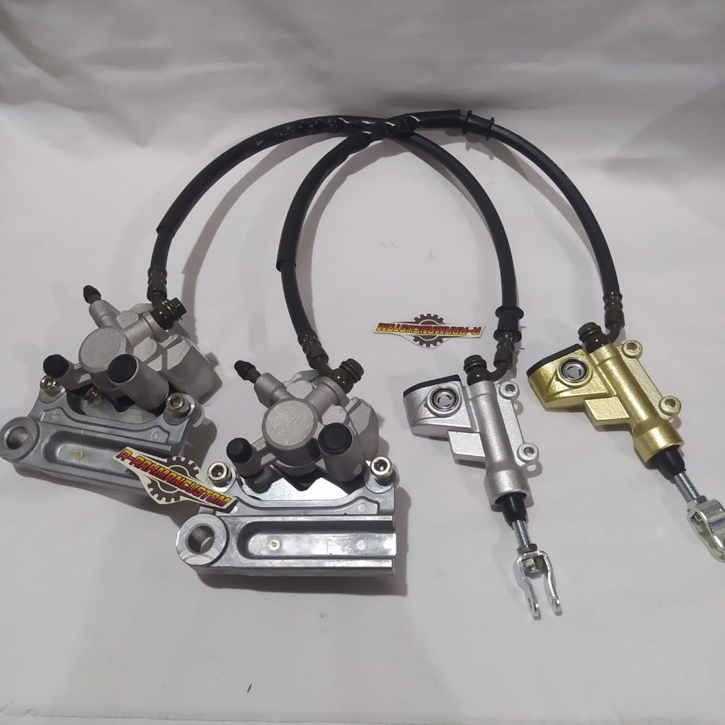 REMSET REM SET BELAKANG KLX 150 MASTER SET KAWASAKI KLX 150 BELAKANG SUDAH PNP TINGGAL PASANG REM SE