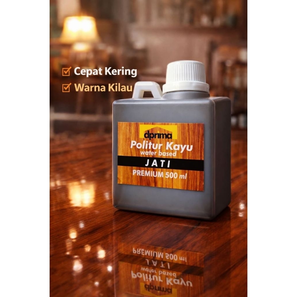 Politur Kayu Premium Water Based 500 ml
